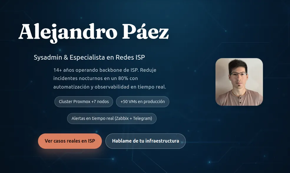 alejandropaez.ar — portfolio profesional